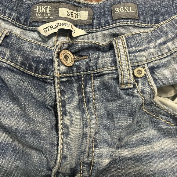 BKE Seth Straight Leg Stretch Coolmax Jeans Size 36 XL - Picture 3 of 3